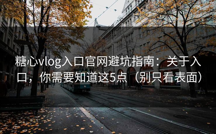 糖心vlog入口官网避坑指南：关于入口，你需要知道这5点（别只看表面）